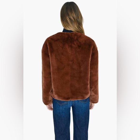 Anthropologie A+ Sanctuary starry night faux fur jacket NWT size 1X - Picture 9 of 12